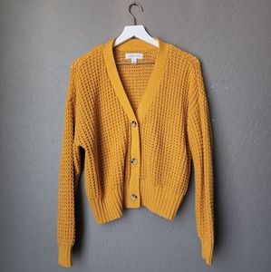 Popsugar Cardigan Yellow Medium